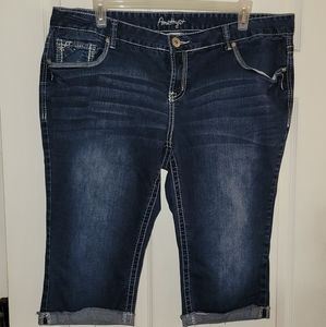 Amethyst denim capris, sz 22